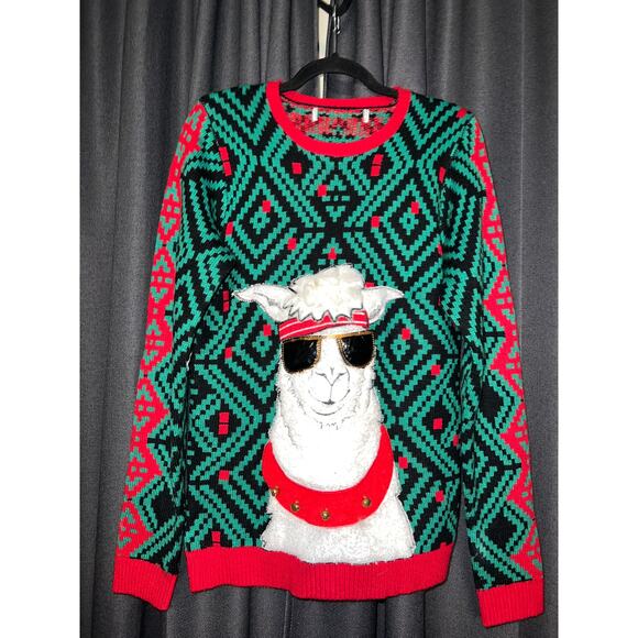 Ugly Christmas Sweater Xmas Size Small Llama - Picture 1 of 2